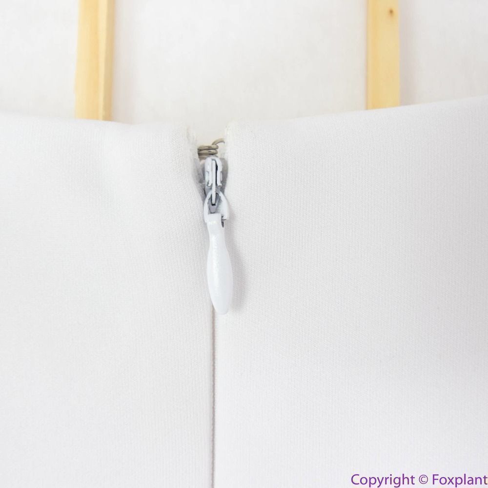 Eloquii White Midi Dress with Flared Sleeves - Picture 9 of 15